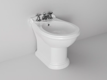 CROWN - Floor mounted ceramic bidet with overflow by Park Avenue - view 2